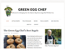 Tablet Screenshot of greeneggchef.com